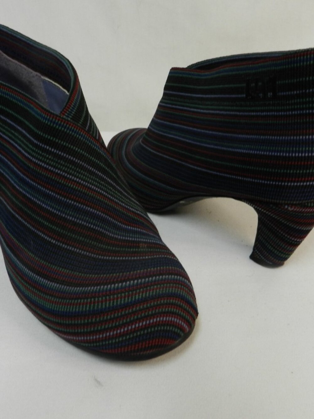 United Nude Stretch Striped heels pumps shooties ankle Size Sz 38 US 8 - Picture 12 of 14
